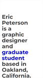 Mobile Screenshot of ericdavidpeterson.com
